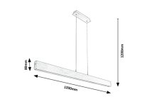 Tithania LED 24W IP20 2700-6500K broušený hliník RABALUX 6670