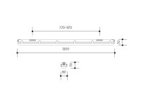 Prachotěsné svítidlo NERETVA LED 236 s průběžnou montáží LEDMED LM33300003