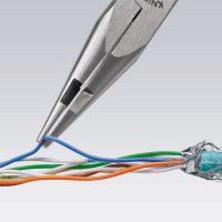 Kleště s půlkulatými čelistmi a středovým břitem (Kleště pro telefonní spoje)