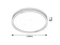 EPORA LED 27W IP20 matná černá RABALUX 71118