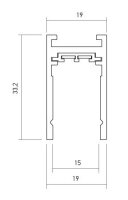 XCLICK S SURFACE PROFILE 2,5m 48V DC IP2