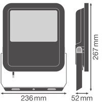 FLOODLIGHT AREA GEN 2 50W ML 840 A48X85 BK LEDVANCE 4099854427305