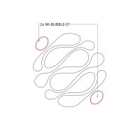 LED Svítidlo MI-BUBBLE-01, 17W, 3000K, bez trafa, 24VDC, IP20, stříbrná, 4000K