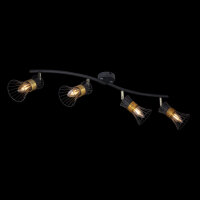 Stropní svítidlo PURRA černá 4xE14, max. 40W 230V GLOBO 54814-4