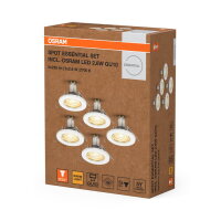 LED SPOT SET RECESS ESSENTIAL GU10 5x2.6W GU10 White LEDVANCE 4099854482991