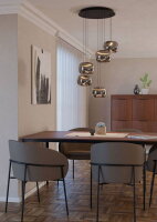 Závěsné svítidlo HORTUNAS LED 29W IP20 černá EGLO 390434