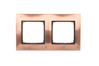 Rámeček 2-násobný kovový Simon 54 Premium, IP20/IP44,rustikální měd, kov DR2/36