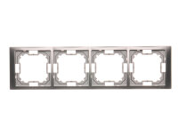 Rámeček 4-násobný Neos, Inox KONTAKT SIMON BMRC4/21