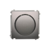 Otočný stmívač pro stmívatelné LED 230VAC, 2-250W, Inox BMS9L.01/21