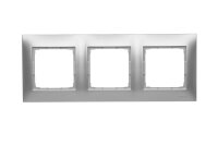 Rámeček 3-násobný Simon 54 Premium, IP20/IP44, stříbrná matná metalizované