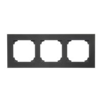 Rámeček 3 násobný černá matná KONTAKT SIMON TR3/149
