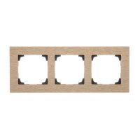 Rámeček 3 násobný, kovový nerez champagne KONTAKT SIMON TRN3/189