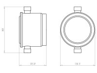 Montážní kryt , HaloX 100, do betonu KAISER 1281-00