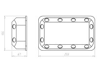 Krabice spojovací bezhalogen 240x140x72mm s víkem, do dutých stěn KAISER 9192-77
