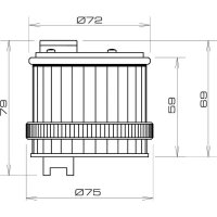 Modul optický TWS X 110 V, AC, IP66, červená, světle šedá SIRENA 27743