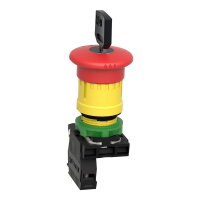 Schneider XB5AS9442 Ovládač nouzového zastavení s aretací,odblokovat klíčem