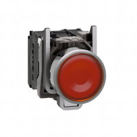 Schneider xB4BW35G5 Ovládač stiskací prosvětlený,lícující,1 Z+1V,110-120V,žlutý
