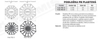 Podložka plastová Podl. PB 12 (plast) TREMIS V526