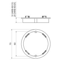 Nástavný rámeček 12 mm KOPOS NRB 60/12_AB