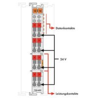 Znásobení potenciálu 8x 24 V světle šedá WAGO 750-603