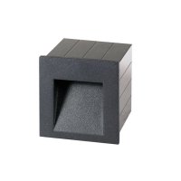 TESS SQ zápustná antracitová 230V LED 3W IP54 3000K RENDL R12015