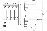 Hakel 16055 PIVM12,5-275 DS/3+1 Vseries SPD typ 1+2