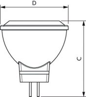 Reflektorová LED žárovka PHILIPS MASTER LEDspotLV 3.5-20W 827 MR11 24D