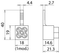 Propojovací svorka 2x16mm2 DEHN 900589