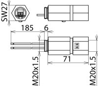 Svodič přepětí DEHNpipe 929960