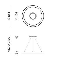 9322 - LIRA SOSP.30W CORTEN IP65