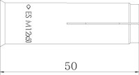 OBO ES M 12x50 Kotva natloukací 12x50 Ocel galv. zinek DIN EN 12329