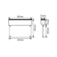 EsyLux EN10031021 Nouzové svítidlo SLD EL LED 3h 32m IR SC/C SM