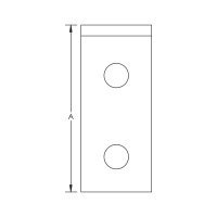 3-šroubový úhlový element, 103 mm x 42 mm, šroub M10 ERICO ZW202 313350