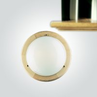 Stropní svítidlo Punto 400 dřevo světlé 2x60W IP20 E27 COMPOLUX 912014/80
