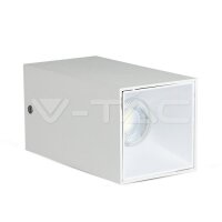 GU 10 Fitting Square White + White  , VT