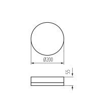 Přisazené LED svítidlo IPER LED 10W-NW-O KANLUX 37290