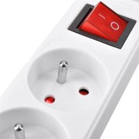 4z prodlužovací přívod, 3m, 3 x 1mm2, bílý, vypínač SOLIGHT PP32