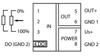 Měřicí transformátor polohy potenciometru 24 V DC, 2,5mm2 WAGO 857-809
