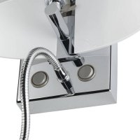 COUPA FLEX nástěnné svítidlo QT14 3000K chrom satinované sklo 43 W SLV 149452