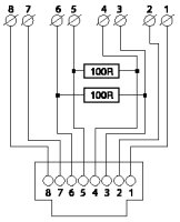 Přístroj zásuvky ISDN, koncový, jednonásobný 5013U-A00151 ABB