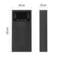 Powerbanka EMOS BetaQ 20, 20 000 mAh, 22,5 W, černá EMOS B0532B