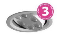 Podhledové LED svítidlo VP LED 6*1W 350mA studená PANLUX KVL-6S/AL