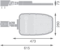 Pouliční svítidlo LEDVANCE STREETLIGHT AREA LARGE RV35ST 90W 727 RV35ST GY