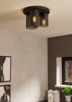 Stropní svítidlo COLOMERA E27 černá/šedá 3X40W IP20 EGLO 901161