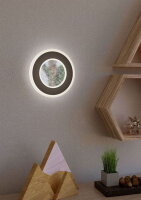 Nástěnné svítidlo MACCHIONI LED d200 černá/třpyt 12W IP20 EGLO 901237