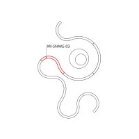 LED Svítidlo MI-SNAKE-03, 65W, 3000K, bez trafa, 24VDC, IP20, stříbrná