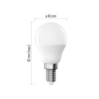 LED žárovka Basic Mini Globe E14 5,5 W (40 W) 470 lm neutrální bílá EMOS ZL1F23