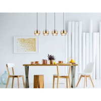 Závěsné svítidlo MILLEY černá 4xE27, max. 60W 230V GLOBO 15560-4H