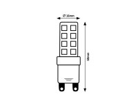 SMD LED, G9, 4W, 420lm, 3000K