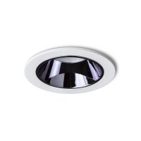 ANSEL zápustná bílá černý chrom 230V LED 12W 60° 3000K RENDL R14238